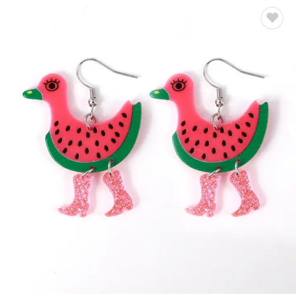 Vitalfinds Jewelry - Quirky Bird with Walking Feet Earrings